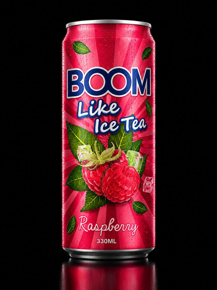 BOOM Tea Raspberry 330մլ